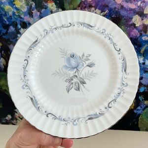 Paragon Morning Rose Blue Rose Plate 8”